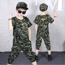 Children Clothing Sports Suit Boy Summer Set Two-piece Children's Wear stitching suit 4 6 8 10 12 14 16 Years old Child clothes 2024 - buy cheap