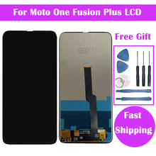 Оригинальный ЖК-дисплей для Motorola Moto One Fusion Plus, сенсорный экран, дигитайзер в сборе, замена, бесплатная доставка 2024 - купить недорого