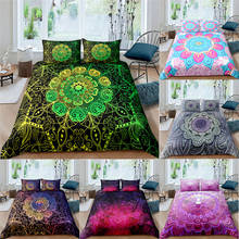 Bohemian Luxury 3D 2/3pcs Boho Mandala Bedding Set Twin Queen King Size Comforter Duvet Quilt Cover and Pillowcase Home Textile 2024 - buy cheap