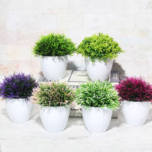 NEW Artificial Plants Bonsai Small Tree Pot Plants Fake Flowers Potted Ornaments For Home Decoration Hotel Garden Decor 2024 - buy cheap