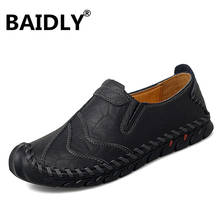 Large Size 38-47 Handmade Men Loafers Soft Moccasins High Quality Spring Autumn Genuine Leather Shoes Men Flats Driving Shoes 2022 - buy cheap