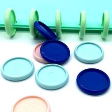 50pcs 30mm Plastic Ring Buckle Mushroom Hole Loose-leaf Notepad Color Plastic Binding Discs Macarons Button Binding Rings 2024 - buy cheap