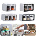 Practical Wall Mount Spice Rack Organizer Sugar Bowl Salt Shaker Seasoning Container With Spoons Kitchen Storage Supplies Set 2026 - buy cheap Practical Wall Mount Spice Rack Organizer Sugar Bowl Salt Shaker Seasoning Container With Spoons Kitchen Storage Supplies Set 2026 - buy cheap