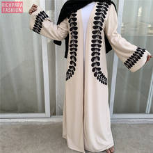 Абая Mujer Дубай кафтан ислам кимоно кардиган хиджаб мусульманское платье Рамадан ИД Мубарак турецкая исламская одежда Абая для женщин 2024 - купить недорого