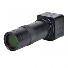 Microscópio de alta definição com câmera, mp, usb, software de medição com 100x c-mount, lente, lente de microscópio, lente relé 2024 - compre barato