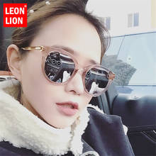 LeonLion Round Frame Mirror Sunglasses Women Vintage Classic Colorful Sun Glasses Shopping Travel UV400 Lunette De Soleil Femme 2024 - buy cheap