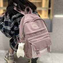Модный женский дорожный рюкзак, нейлоновый Водонепроницаемый школьный ранец для девочек и мальчиков-подростков, сумка для учебников и ноутбука 2024 - купить недорого