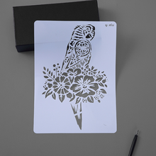 1PC Parrot Stencils Drawing Template DIY Scrapbooking Photo Album Decorative Stencils Template Painting Reusable 2024 - buy cheap