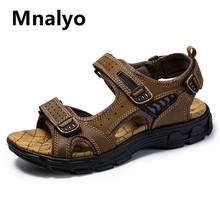 New Big Size Genuine Leather Men Sandals Classic Summer Men Shoes Beach Sandals for Man Fashion Brand Outdoor Casual Sneakers 2024 - buy cheap