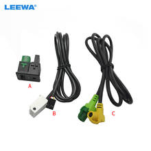 LEEWA OEM Passat Tiguan Touran USB + AUX штепсельная Вилка USB AUX корпус поверхности + кабель для RCD510 3CD 035 249 # CA4654 2024 - купить недорого