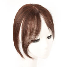 3D средняя часть челки боковые челки зажим для наращивания волос для женщин челка синтетические волосы верхняя передняя часть волос кусочки 2024 - купить недорого