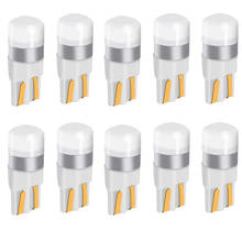 Luz estroboscópica de domo, luz led t10 w5w 3030 smd t10 w5w led 12v com 10 peças