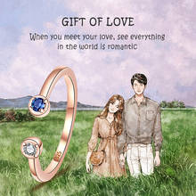 XiaoJing, 100% 925 пробы, серебряное кольцо с камнем на день рождения, персонализированное кольцо для пары, подарок на день Святого Валентина, бесплатная доставка, 2019 2024 - купить недорого