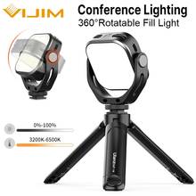 VIJIM VL66 360° Rotation Adjustable LED Video Light 3200k-6500k USB Charge Mobile Fill Light For DSLR camera Vlog Photography 2024 - buy cheap