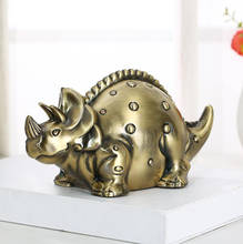 Zinc Alloy Triceratops Dinosaur Piggy Bank Savings Box For Coins Safe Deposit Money Box Kids Children's Day Gift Home Decoration 2024 - buy cheap