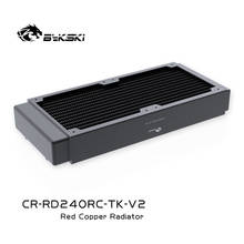 Bykski 240mm Copper Radiator About 40mm Thickness Standard Water Cooling Radiators Compatible PC 12cm Fan,CR-RD240RC-TK-V2 2024 - buy cheap