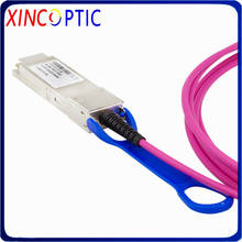 Free Shipping 100G QSFP28 AOC 15M Cable, 100Gbps OM3 OM4 15 Meters MPO SFP Module AOC Active Optic Fiber Cable 2024 - buy cheap