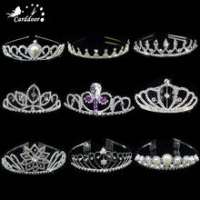 Carddoor Women Headband Crystal Crown Wedding Hair-Accessories Rhinestone Tiaras and Crowns Fashion Bridal Hair Jewelry 2024 - buy cheap