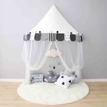 Bed Canopy Curtains Grey Tulle Mosquito Net Tent Children Play House Tents for Kids Nursery Decoration Baby Photography Props 2024 - buy cheap