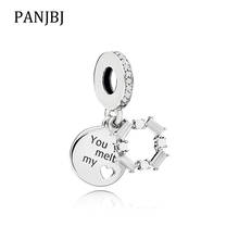 New Original Alloy Silver Plated Bead Ice Carving Dangle Charm Fit  Bracelet Necklace DIY Women Jewelry 2024 - buy cheap