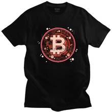 Camiseta de moda para hombres, camisa de Bitcoin 100% de algodón, Crypto Btc, Blockchain, Geek, de manga corta, informal, regalo 2024 - compra barato