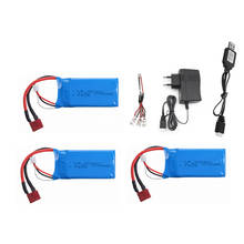 7.4V 1500mAh 2S Lipo Battery Charger Set For WLtoys A959-B A969-B A979-B K929B RC Car Spare Parts 7.4v Rechargeable Battery 2024 - buy cheap