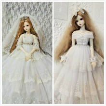 BJD doll wedding dress BJD clothes suitable for 1/3 doll 2020403 2024 - buy cheap