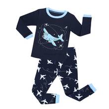 Pijamas para niños, conjuntos de pijama de avión, ropa de dormir de animales de dibujos animados, de algodón, 2T-8T 2024 - compra barato