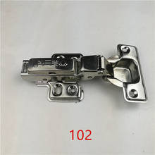 102 Half Overlay Stainless steel Hinges Hydraulic  Damper Buffer Cabinet  Door Hinges Soft Close Furniture hinges 2024 - buy cheap