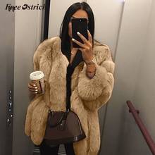 Free Ostrich Plus Size Women Fur Coat Winter warm Coat Soft Fur Jacket Coat High Quality Women Thick Faux fur Coat N30 2024 - buy cheap