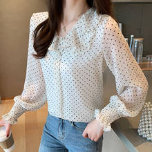 Women Blouse Mujer De Moda 2021 New Femininas harajuku Shirts Office Ladies Tops Chiffon Shirts Long Sleeve Elegant Blusas 679J 2024 - buy cheap