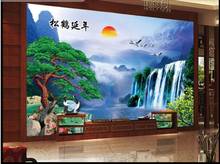 Пользовательские фото обои для стен 3 d обои фрески Европейский стиль картина маслом с изображением леса оленя Фотообои 2024 - купить недорого