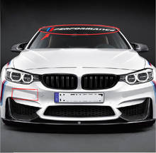 Poder motorsport car windscreen windshield etiqueta para BMW E90 E60 F30 F10 320 328 330 520 E36 E70 2024 - compre barato