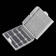 Caso de plástico duro titular caixa de armazenamento capa para 4x aa aaa caixa de bateria recipiente saco caso organizador portátil caixa com clipes 2024 - compre barato