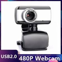 Webcam hd 480p com microfone para lives, câmeras para vídeo, 2.0 hd, usb, para lives, transmissões, videochamada, conferências e trabalho 2024 - compre barato