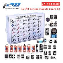For arduino 45 in 1 Sensor Modules Starter Kit better than 37in1 sensor kit 37 in 1 Sensor Kit UN O R3 MEGA2560, Robot Kit Smart 2024 - buy cheap