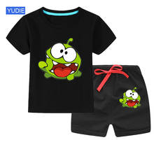 2021 Baby Boys Girls Clothing Sets Summer Short Sleeve Cartoon Cotton Children Kids Suit Outerwear T-shirts Lovely Frog Clothes 2024 - buy cheap