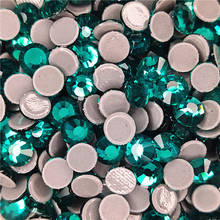 Diamantes de imitación de circonita verde de alta calidad, piedras de cristal con superbrillo para planchar en tela, ropa, bricolaje 2024 - compra barato