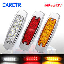 CARCTR 12V 10PCS Truck Marker Side Light 12LED Red Yellow White Heavy Truck Tractor Trailer Side Marking Light Warning Light 2024 - buy cheap