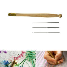 Gancho tambor com 3 agulhas 70 90-100 ferramentas de bordado lantejoulas conjunto de ferramentas jantar 2024 - compre barato
