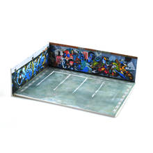 1:64 Car Model Diorama Graffiti Corner Scenery Photo Background Parking Display 2024 - buy cheap