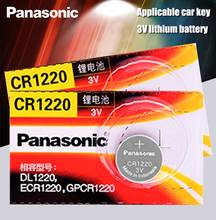 Оригинальные батарейки Panasonic CR1220, кнопочные батарейки CR 1220 3 в, литиевая батарейка BR1220 DL1220 ECR1220 LM1220, 2 шт. 2024 - купить недорого