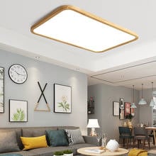 Luces de techo Led de madera auténtica, iluminación interior artesanal para dormitorio, comedor, sala de estar, lámparas de brillo, accesorios de iluminación de madera 2024 - compra barato