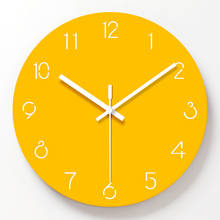 Wall Clock Quartz Wall Clocks Acrylic Yellow Color Living Room Mute Quartz Hanging Clock Wall Clock Modern Design Home BB50W 2024 - buy cheap