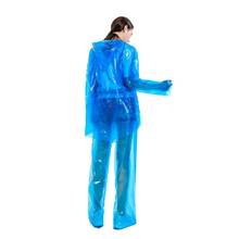 Conjunto de capa de chuva descartável, capa à prova de poeira e impermeável, roupa para homens e mulheres, caminhadas, pesca, anti-neblina 2024 - compre barato