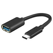 Адаптер USB 3.0 Type-C папа-мама USB A для ноутбука телефона планшета камеры, удлинитель преобразователь кабеля Шнур 20 см/3,0 дюйма оптовая продажа 2024 - купить недорого