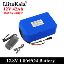 LiitoKala 12V 40Ah Lifepo4 Battery Pack Balanced BMS for Electric Boat and Uninterrupted Power Supply 12.8V with 4S 100A BMS 2024 - buy cheap