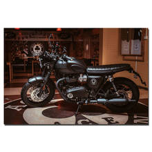 Triumph Bonneville T120 Ретро стиль мотоцикл плакаты настенное искусство холст ткань печать картина для домашнего декора 2024 - купить недорого