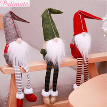 Muñecos de elfo de Navidad, adornos navideños para el hogar, regalos de Año Nuevo, decoración de Navidad, Papá Noel, cristales, 2020 2024 - compra barato