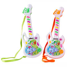 Электрическая игрушечная гитара, музыкальная игра для мальчиков и девочек, обучающая электронная игрушка для детей 2024 - купить недорого